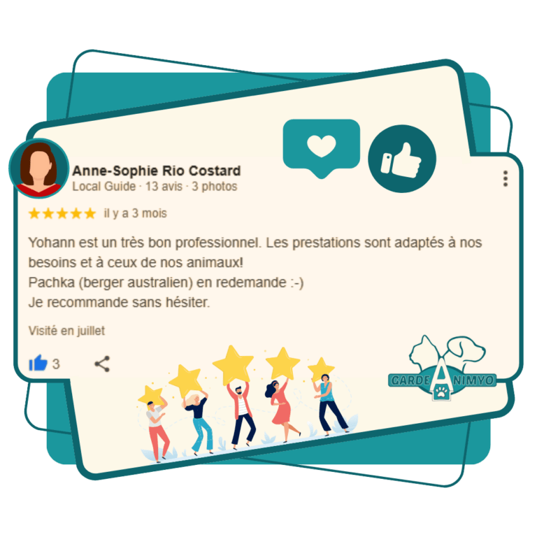 avis client google Garde Animyo