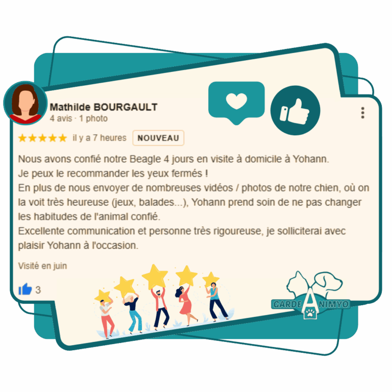 avis client google Garde Animyo