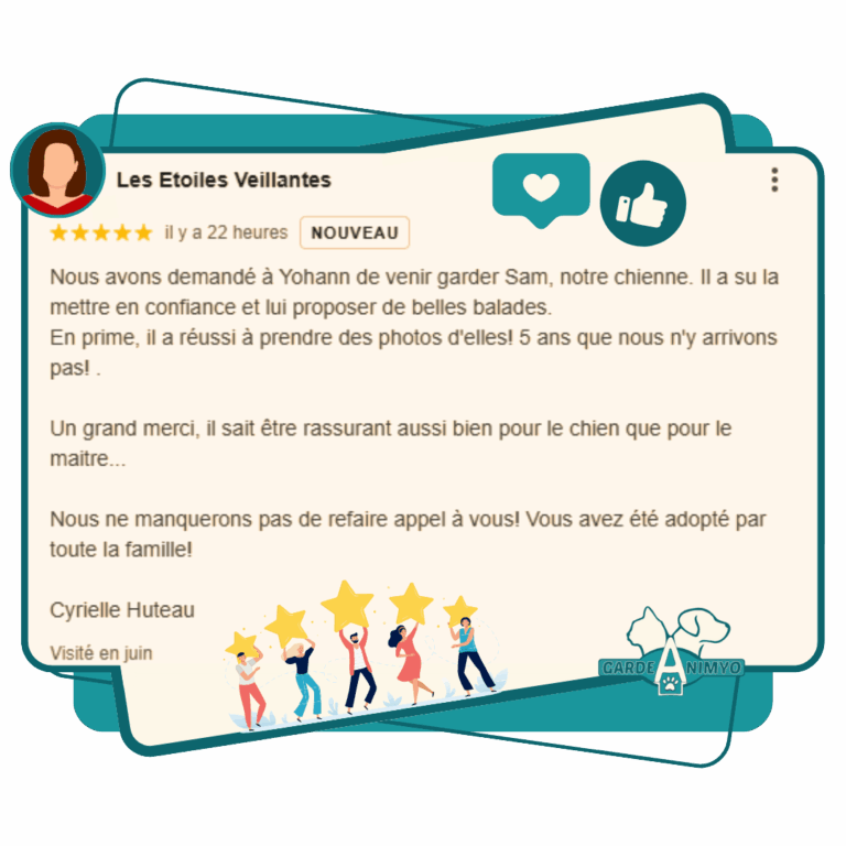 avis client google Garde Animyo