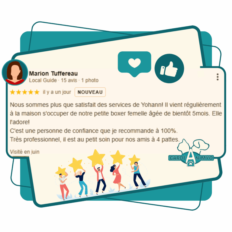 avis client google Garde Animyo