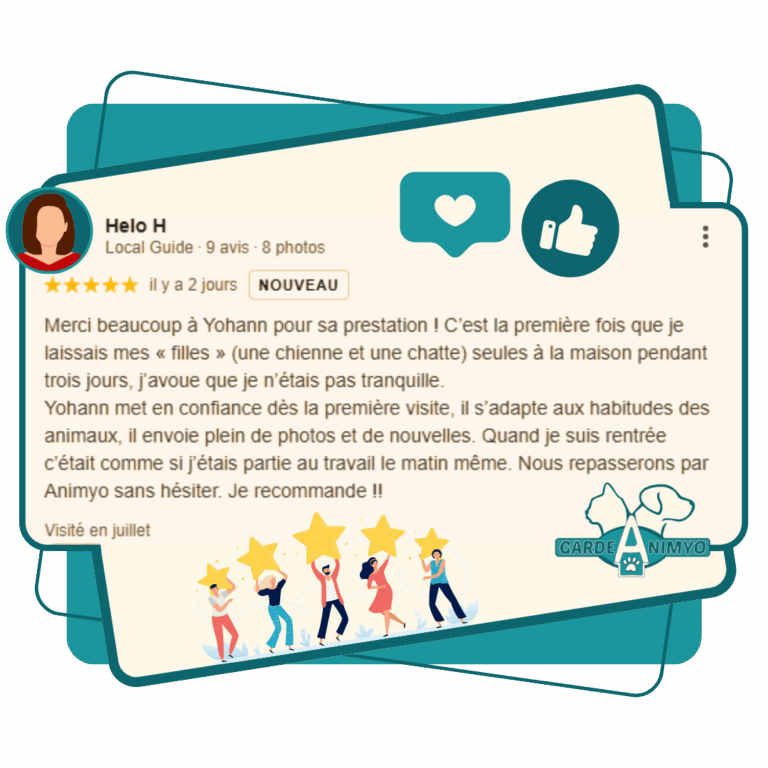 avis client google Garde Animyo