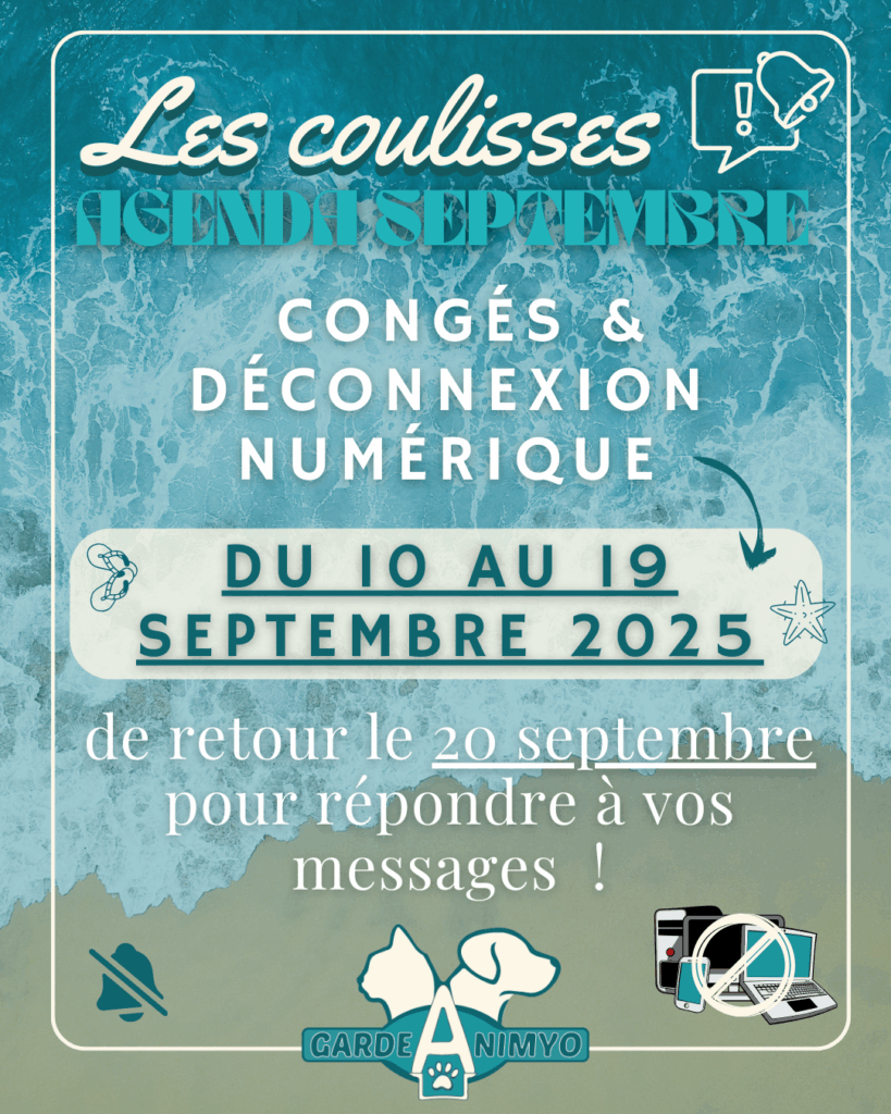 congés septembre 2025 garde animyo